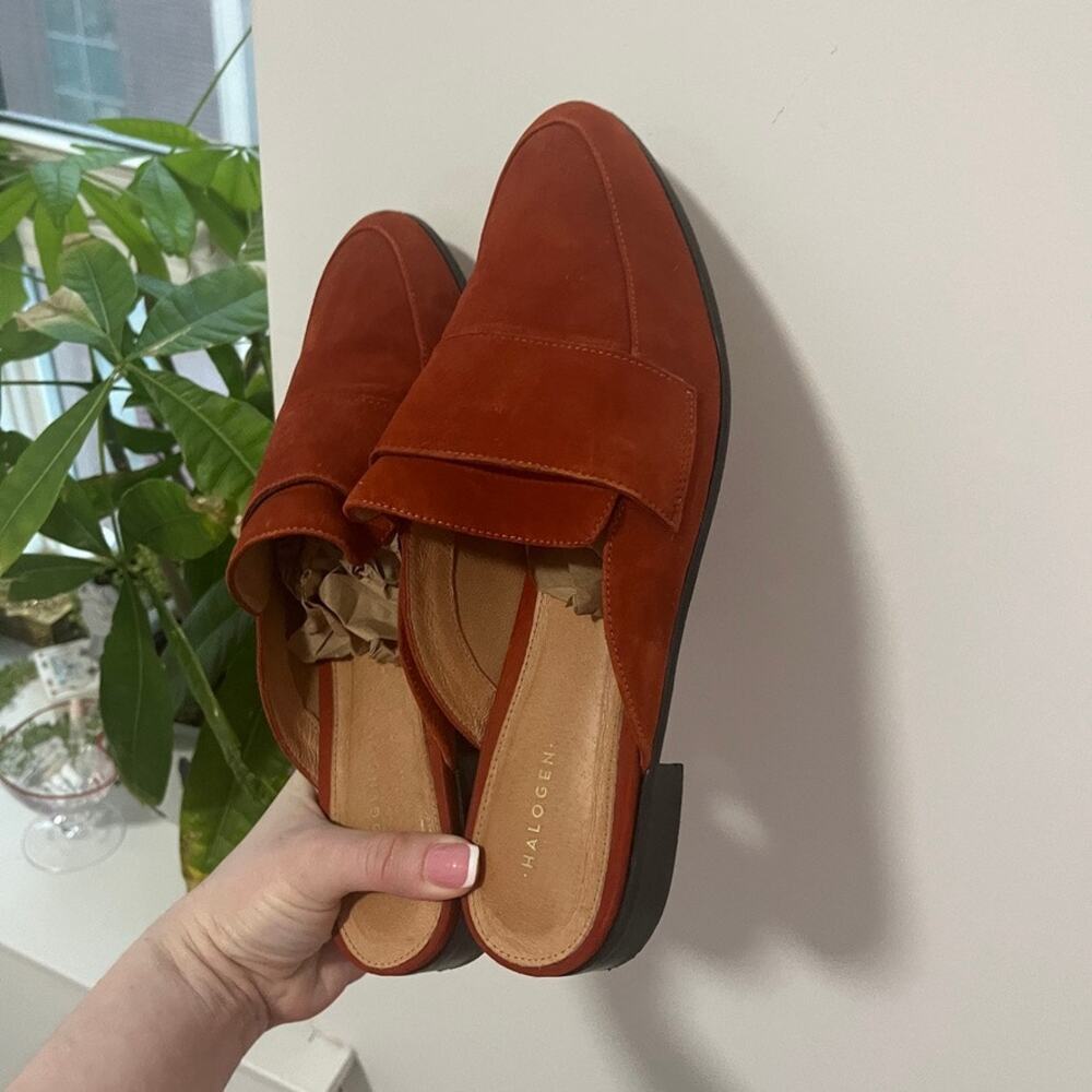 Halogen Rust Red Mules Size 10 - Picture 2 of 5